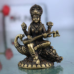 Brass Saraswati Idol