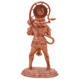 Copper Hanuman Idol, Handcrafted Tamra Anjaneya Murti, Bajrangbali Maruti Vayuputra Vigraham for Pooja Home Decor & Gifts, Brown, 3 Inch, 1 Piece