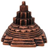 Handcrafted Copper Sri Yantra, Tamra Shree Chakra Meru Yantra for Wealth, Prosperity & Vastu, Thamira Kuber Lakshmi Yantra, Bhunes Puja Home Decor Gift, Brown, 2 Inch, 1 Piece