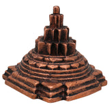 Handcrafted Copper Sri Yantra, Tamra Shree Chakra Meru Yantra for Wealth, Prosperity & Vastu, Thamira Kuber Lakshmi Yantra, Bhunes Puja Home Decor Gift, Brown, 2 Inch, 1 Piece