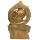 Brass Shiva And Parwati Idol | Shiv Parvati Brass Statue | Brass Shiva Parvati | Brass Shiv Parivar | Shivshankar Parvati | Murti | Idol |Statue, Gold, 13 Inch, 1 Piece