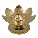 Handcrafted Brass Agarbatti Holder Stand, Peetal Pital Pittal Incense Stick Holder for Pooja Temple, Traditional Dhoopbatti Stand, Gold, 1.5 Inch, 1 Piece