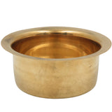 Brass Tumbler for Coffee Hotcase Tea Coffee Warmer Box, Traditional Brass Tmnler for Coffee Counter Hot Case Display, Heat Retention Cup for Café Restaurant & Home Use, Gold, 1.5 Inch, 1 Piece