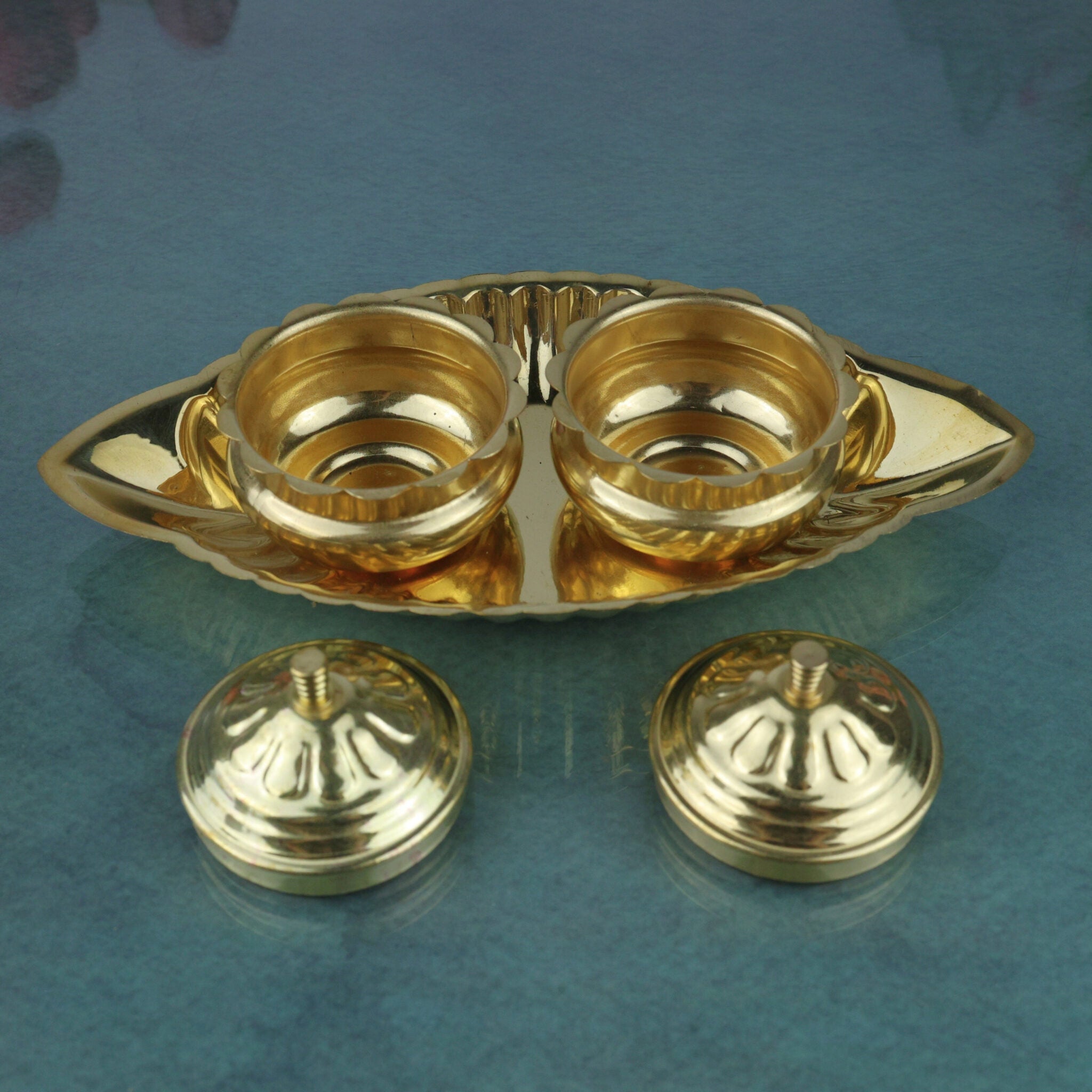 Kumkum Box with Plate
