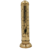 Handcrafted Brass Agarbatti Holder Stand, Peetal Dhoopbatti & Incense Stick Holder for Pooja Room Temple, Gold, 11 Inch, 1 Piece