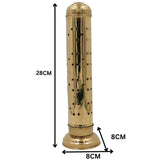 Handcrafted Brass Agarbatti Holder Stand, Peetal Dhoopbatti & Incense Stick Holder for Pooja Room Temple, Gold, 11 Inch, 1 Piece