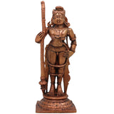 Copper Udupi Krishna Idol, Bal Krishna Sculpture, Gopal Moorti for Pooja & Home Decor, Brown, 5.5 Inch, 1 Piece