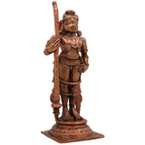 Copper Udupi Krishna Idol, Bal Krishna Sculpture, Gopal Moorti for Pooja & Home Decor, Brown, 5.5 Inch, 1 Piece