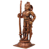 Copper Udupi Krishna Idol, Bal Krishna Sculpture, Gopal Moorti for Pooja & Home Decor, Brown, 5.5 Inch, 1 Piece