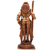 Copper Udupi Krishna Idol, Bal Krishna Sculpture, Gopal Moorti for Pooja & Home Decor, Brown, 5.5 Inch, 1 Piece