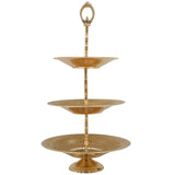 Handcrafted Brass Dry Fruit Stand, Peetal Pital Pittal Dry Fruit Tray, Traditional Pitala Brass Dry Fruit Stand & Decorative Platter for Home Décor & Festive Gifting, Gold, 18 Inch, 1 Piece
