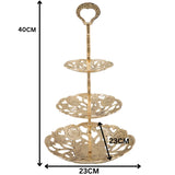 Handcrafted Brass Dry Fruit Stand, Peetal Pital Pittalam Pitala Hitale Dry Fruit Box, Decorative Brass Dry Fruit Platter & Serving Tray for Gifting & Home Décor, Gold, 15.5 Inch, 1 Piece