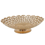 Handcrafted Brass Fruit Bowl Peetal Pittal Pital Hitale Decorative Table Bowl, Traditional Indian Brass Dry Fruit Basket for Home Décor & Dining, Gold, 3 Inch, 1 Piece