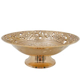 Handcrafted Brass Fruit Bowl, Peetal Pital Pittal Hitale Decorative Dry Fruit Bowl, Traditional Indian Brass Home Decor Centerpiece, Gold, 3 Inch, 1 Piece