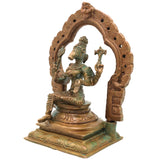 Handcrafted Bronze Varahi Devi Idol, Varahi Amman Murti, Panchami Varahi Statue, Dandanayaki Varahi | Chola Art Panchaloha Style Temple Sculpture, Brown, 5 Inch, 1 Piece