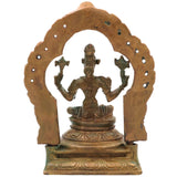 Handcrafted Bronze Varahi Devi Idol, Varahi Amman Murti, Panchami Varahi Statue, Dandanayaki Varahi | Chola Art Panchaloha Style Temple Sculpture, Brown, 5 Inch, 1 Piece