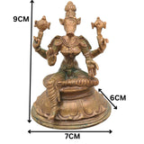 Bronze Varahi Amman Idol, Handcrafted Chola Style Varahi Devi Murti for Pooja, Home Decor & Spiritual Gifting, Brown, 3.5 Inch, 1 Piece