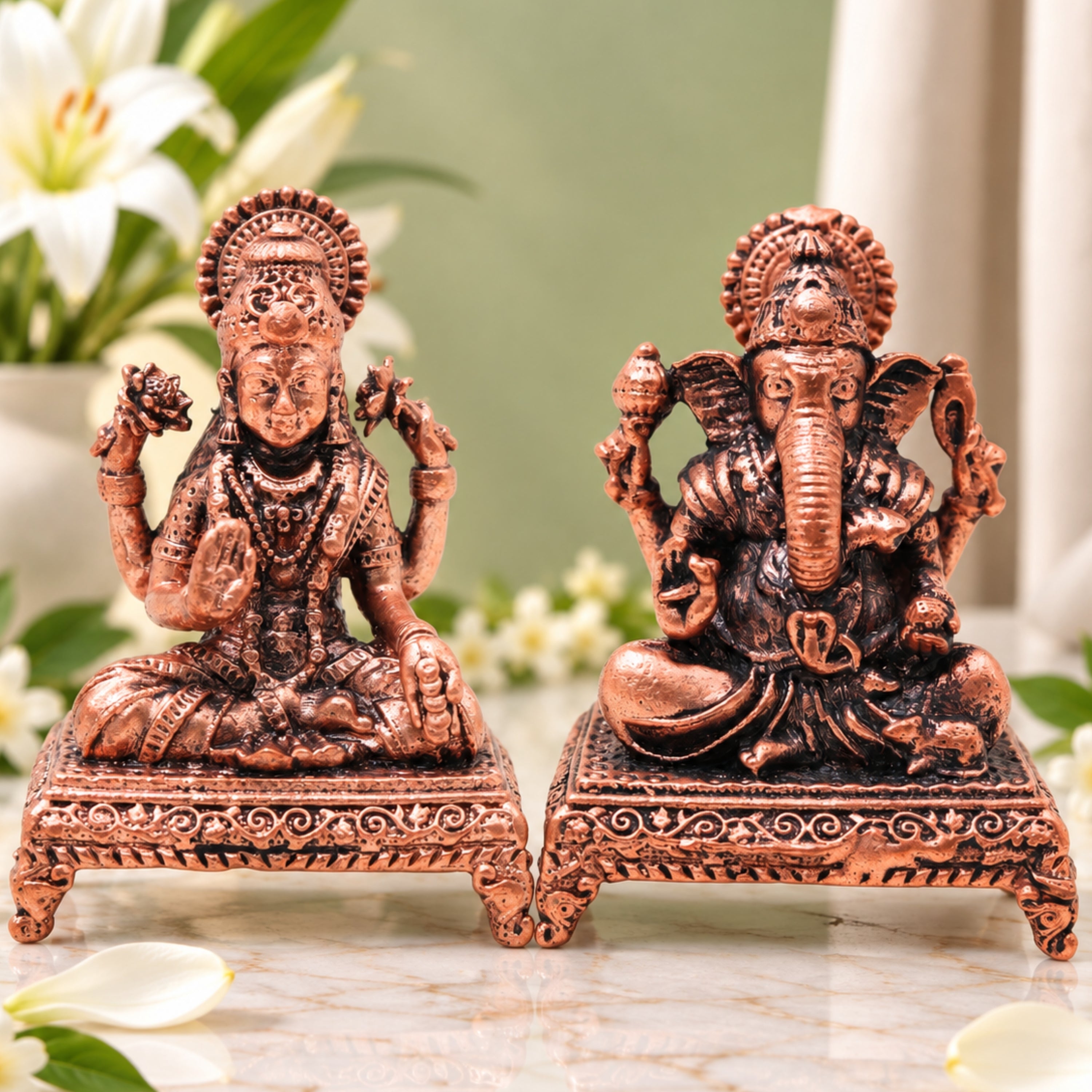 Laxmi Ganesha Figurine