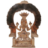Bronze Mariamman Idol, Maari Amman | Samayapuram Mariamman | Yellamma Renuka Devi | Traditional South Indian Shakti Panchaloha Inspired Goddess Sculpture, Gold, 10 Inch, 1 Piece
