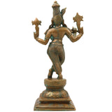Bronze Krishna Murti | Panchaloha Balakrishna Gopal Govinda Murlidhar Idol | Traditional Chola Art Kamsya Kanchu Metal Sculpture for Home Temple Decor, Gold, 13 Inch, 1 Piece