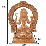 Handcrafted Bronze Bhagawathi Kali Idol | Mahakali Bhadrakali Shyama Dakshina Kali Panchaloha Chola Art Temple Sculpture, Gold, 6 Inch, 1 Piece