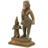 Bronze Varaha Swamy with Garuda Idol | Adi Varaha Perumal Panchaloha Chola Art Vishnu Avatar Sculpture, Brown, 4.5 Inch, 1 Piece