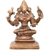Bronze Hayagriva Idol, Hayagreeva Murti,  Handcrafted Vidya Hayagriva Vigraham, Knowledge & Wisdom Deity Statue for Pooja Room, Study Table, Temple Decor, Brown, 3 Inch, 1 Piece
