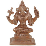Bronze Hayagriva Idol, Handcrafted Hayagreeva Murti, Vidya Hayagriva Vigraham, Knowledge & Wisdom Deity Statue for Pooja Room, Study Table, Temple Decor, Gold, 3 Inch, 1 Piece