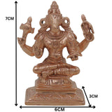 Bronze Hayagriva Idol, Handcrafted Hayagreeva Murti, Vidya Hayagriva Vigraham, Knowledge & Wisdom Deity Statue for Pooja Room, Study Table, Temple Decor, Gold, 3 Inch, 1 Piece