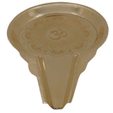 Brass Abhisheka Patra for Shiva Lingam, Abhishekam Kalasha Jaladhara Snana Vessel for Pooja & Temple Rituals, Gold, 1 Inch, 1 Piece