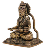 Handcrafted Brass Annapurneshwari Idol, Annapurna Devi Annada Devi Anna Lakshmi Murti for Home Pooja Decor Gift, Gold, 2.5 Inch, 1 Piece