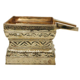 Brass Abhisheka Patra for Lord Shiva, Soma Sutra Abhishekam Kalasha Kumbha Lota Pooja Vessel, Gold, 6.5 Inch, 1 Piece