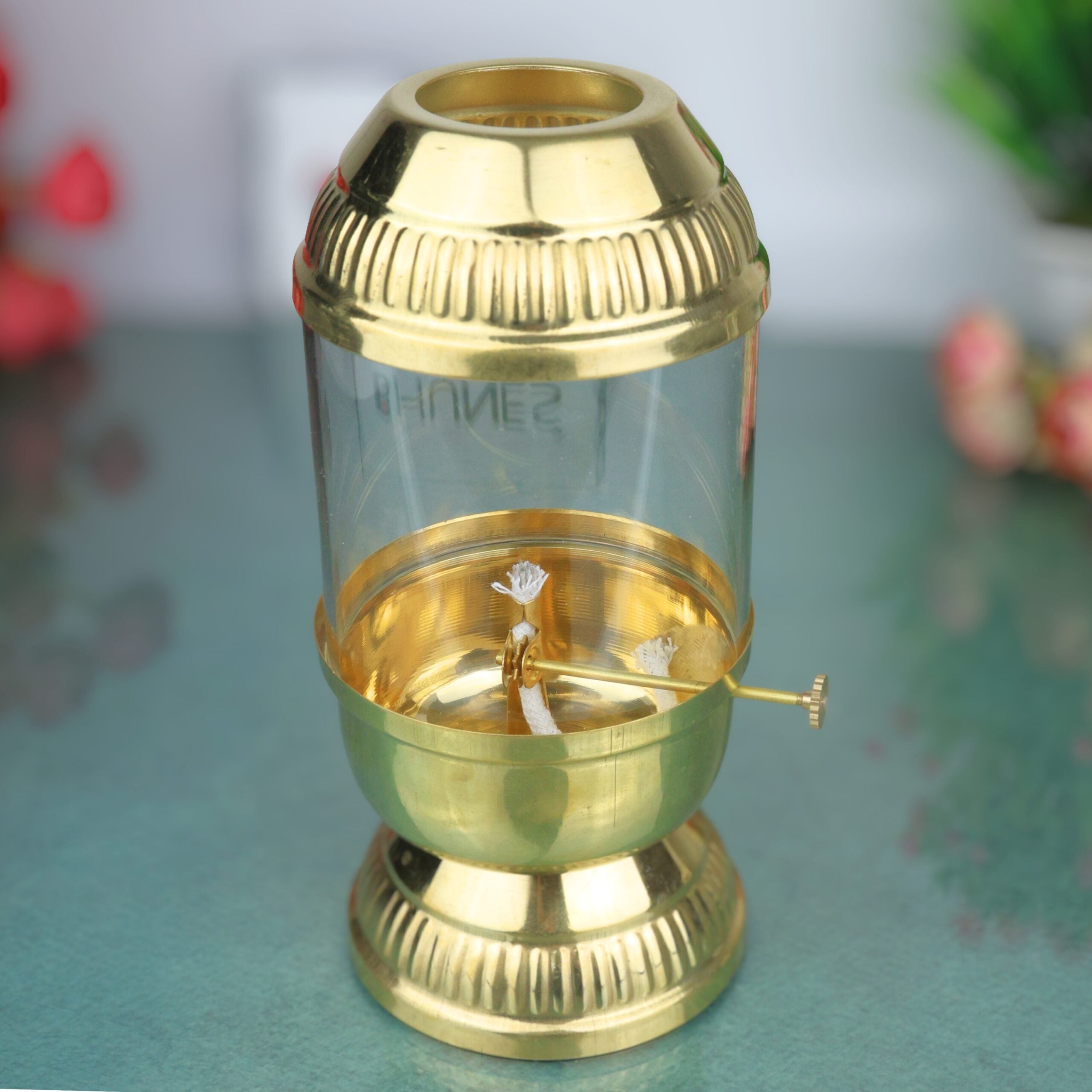 Vintage Style Glass oil lamp