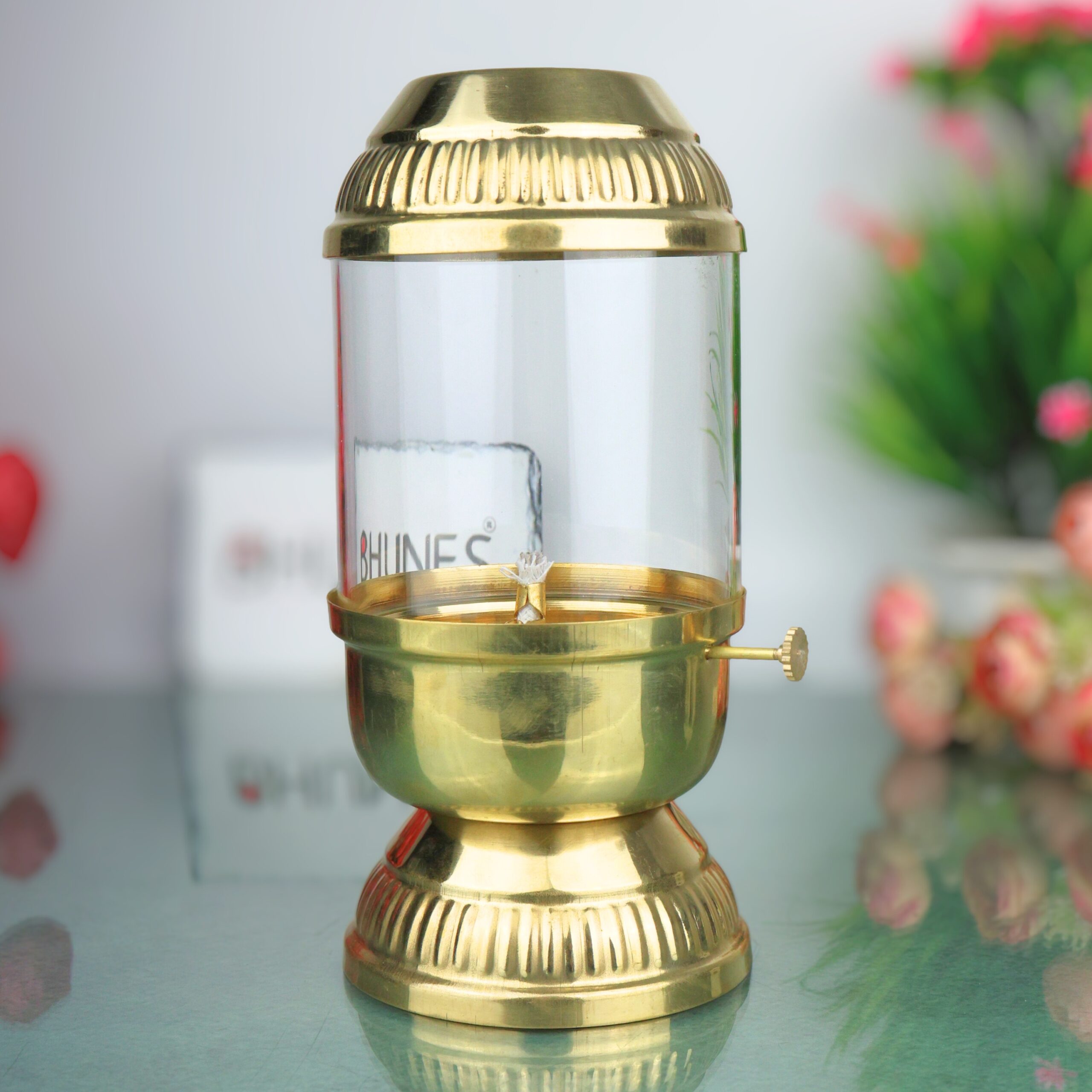 Vintage Style Glass oil lamp
