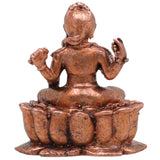 Copper Balambika Idol, Handcrafted Bala Ambika Bala Tripura Sundari Bala Devi Vigraham for Home Puja & Sacred Decor, Brown, 1 Inch, 1 Piece