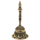 Brass Garuda Bell Idol, Handcrafted Garuda Ghanta, Vishnu Vahana Garudadev Pooja Temple Bell for Home Mandir & Spiritual Decor, Gold, 4.5 Inch, 1 Piece