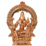 Bronze Varaha Lakshmi Idol, Handcrafted Varahalakshmi Devi Panchaloha Vigraham, South Indian Chola Art Wealth Prosperity Pooja Murti, Gold, 15.5 Inch, 1 Piece