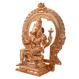 Bronze Varaha Lakshmi Idol, Handcrafted Varahalakshmi Devi Panchaloha Vigraham, South Indian Chola Art Wealth Prosperity Pooja Murti, Gold, 15.5 Inch, 1 Piece