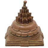 Bronze Maha Meru Sri Chakra Yantra, Handcrafted Chola Style for Pooja, Vastu, Home Temple & Spiritual Gifting, Brown, 2.5 Inch, 1 Piece