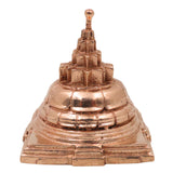 Bronze Shree Yantra Meru Sri Chakra, Panchaloha Style Navavarana Tripura Sundari Lalita Chakra for Pooja, Vastu & Prosperity, Gold, 2 Inch, 1 Piece