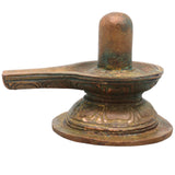 Bronze Shiva Lingam Idol, Handcrafted Vidya Hayagriva Vigraham, Knowledge & Wisdom Deity Statue for Pooja Room, Study Table, Temple Decor, Brown, 3 Inch, 1 PieceShiva Linga, Jyotirlinga, Panchaloha Ashtadhatu Sacred Pooja Vigraham, Brown, 3 Inch, 1 Piece