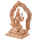 Bronze Sri Raja Rajeshwari Devi Idol, Lalita Tripurasundari Panchaloha Vigraham, Handcrafted Chola Art Shakti Murti for Pooja & Temple Worship, Gold, 5 Inch, 1 Piece