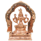 Bronze Sri Raja Rajeshwari Devi Idol, Lalita Tripurasundari Panchaloha Vigraham, Handcrafted Chola Art Shakti Murti for Pooja & Temple Worship, Gold, 5 Inch, 1 Piece