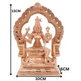 Bronze Sri Raja Rajeshwari Devi Idol, Lalita Tripurasundari Panchaloha Vigraham, Handcrafted Chola Art Shakti Murti for Pooja & Temple Worship, Gold, 5 Inch, 1 Piece