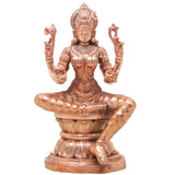Bronze Raj Rajeshwari Idol, Sri Lalita Tripura Sundari Chola Art Murti for Pooja, Home Temple & Gifting, Gold, 4.5 Inch, 1 Piece