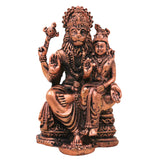 Copper Lakshmi Narasimha Idol, Tamra Lakshmi Narasimha Swamy Murti Vigraha, Sri Lakshmi Narasimhar Statue for Pooja, Home Temple & Spiritual Decor, Brown, 4 Inch, 1 Piece