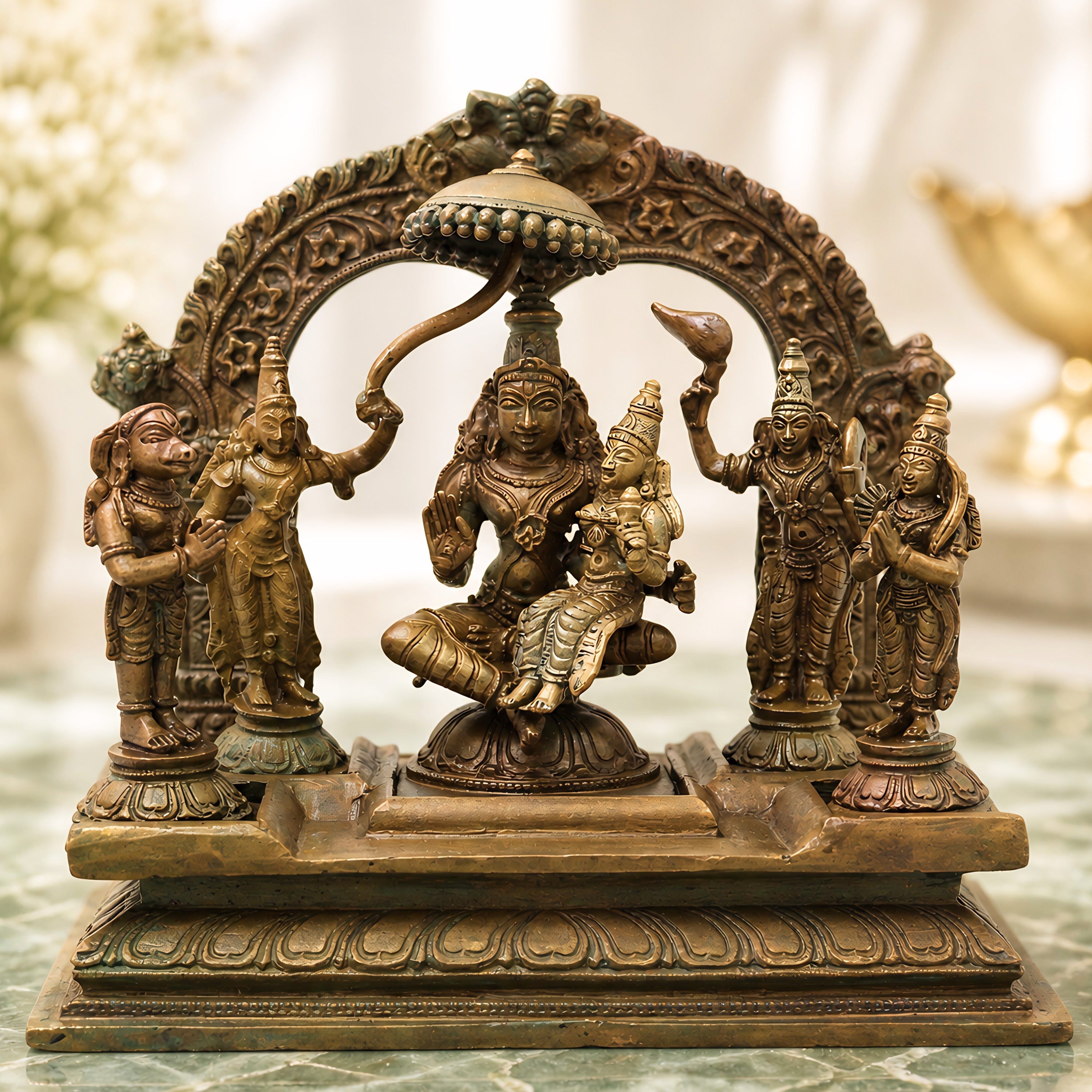 Bronze Vishnu Darbar Lakshmi