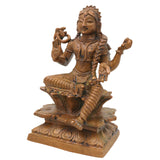Bronze Balambika Idol, Bala Tripura Sundari, Bala Lalithambika Parameshwari Rajarajeshwari Amman Chola Style Kanchu Kansya Devi Sculpture for Home Temple Pooja, Brown, 4.5 Inch, 1 Piece