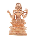 Bronze Balambika Idol, Bala Tripurasundari, Sri Bala Devi Lalithambika Parameshwari Amman Murti for Home Temple Pooja Decor, Gold, 4.5 Inch, 1 Piece