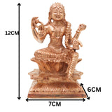 Bronze Balambika Idol, Bala Tripurasundari, Sri Bala Devi Lalithambika Parameshwari Amman Murti for Home Temple Pooja Decor, Gold, 4.5 Inch, 1 Piece